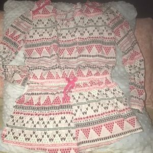 Cute Girls heart print shorts jumper/romper 10/12